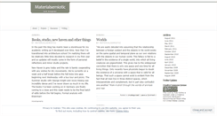 Desktop Screenshot of materialsemiotic.wordpress.com