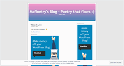 Desktop Screenshot of mcfloetry.wordpress.com