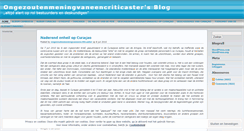Desktop Screenshot of ongezoutenmeningvaneencriticaster.wordpress.com