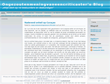 Tablet Screenshot of ongezoutenmeningvaneencriticaster.wordpress.com