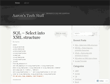 Tablet Screenshot of aarontechstuff.wordpress.com