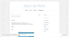 Desktop Screenshot of blancdeplonk.wordpress.com