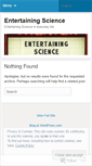 Mobile Screenshot of entertainingscience.wordpress.com