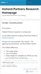 Mobile Screenshot of hollandpartners.wordpress.com