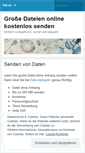 Mobile Screenshot of grossedateiensenden.wordpress.com