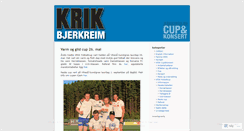 Desktop Screenshot of krikbjerkreim.wordpress.com