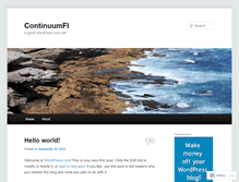 Tablet Screenshot of continuumfi.wordpress.com
