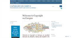 Desktop Screenshot of campuscopyright.wordpress.com