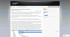 Desktop Screenshot of crudaloola.wordpress.com