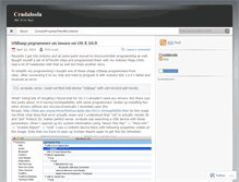 Tablet Screenshot of crudaloola.wordpress.com