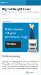 Mobile Screenshot of bigfatweightloser.wordpress.com