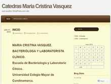 Tablet Screenshot of catedrasmcv.wordpress.com
