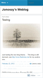 Mobile Screenshot of jonosay.wordpress.com