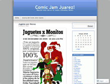 Tablet Screenshot of comicjamjuarez.wordpress.com