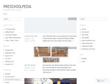 Tablet Screenshot of preschoolpedia.wordpress.com