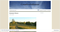 Desktop Screenshot of creativeisthmus.wordpress.com