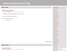 Tablet Screenshot of mountcharles.wordpress.com