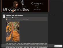 Tablet Screenshot of miricarami.wordpress.com