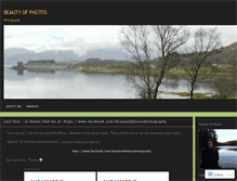 Tablet Screenshot of beautyofphotos.wordpress.com