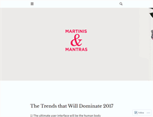 Tablet Screenshot of martinisandmantras.wordpress.com