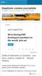 Mobile Screenshot of baptistecommejournaliste.wordpress.com