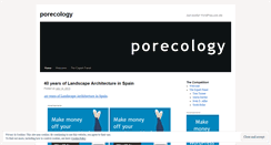 Desktop Screenshot of porecology.wordpress.com