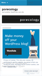 Mobile Screenshot of porecology.wordpress.com