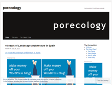 Tablet Screenshot of porecology.wordpress.com