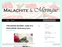 Tablet Screenshot of malachiteandmeringue.wordpress.com