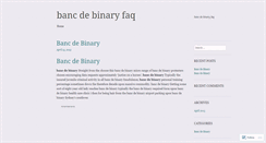 Desktop Screenshot of ceemea.bancdebinaryfaq.wordpress.com
