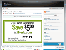 Tablet Screenshot of iherbcouponcodejanuary2012.wordpress.com