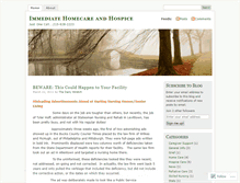 Tablet Screenshot of homecareandhospice.wordpress.com