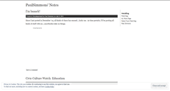 Desktop Screenshot of paulsimmons.wordpress.com