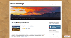 Desktop Screenshot of desertramblings.wordpress.com