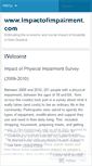 Mobile Screenshot of impactofimpairment.wordpress.com