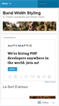 Mobile Screenshot of bandwidthstyling.wordpress.com