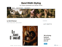 Tablet Screenshot of bandwidthstyling.wordpress.com