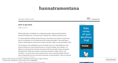 Desktop Screenshot of hannatramontana.wordpress.com