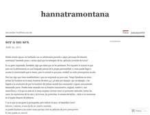 Tablet Screenshot of hannatramontana.wordpress.com