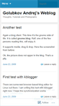Mobile Screenshot of golubkov.wordpress.com