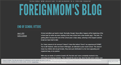 Desktop Screenshot of foreignmom.wordpress.com