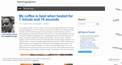 Desktop Screenshot of learningpilgrims.wordpress.com