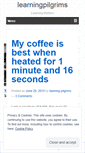 Mobile Screenshot of learningpilgrims.wordpress.com