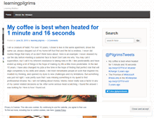 Tablet Screenshot of learningpilgrims.wordpress.com