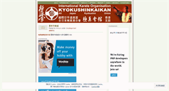 Desktop Screenshot of kyokushinunionhk.wordpress.com