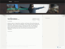 Tablet Screenshot of greatlittlemoments.wordpress.com