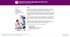 Desktop Screenshot of integratedclaimsmgmt.wordpress.com