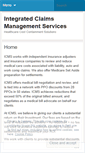 Mobile Screenshot of integratedclaimsmgmt.wordpress.com