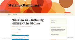 Desktop Screenshot of mylinuxramblings.wordpress.com