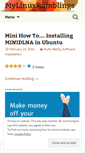 Mobile Screenshot of mylinuxramblings.wordpress.com